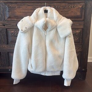 ALO Yoga White Teddy Jacket